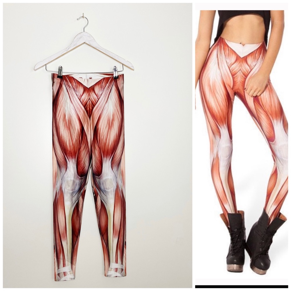 BLACKMILK Anatomy Muscle Leggings! Medium